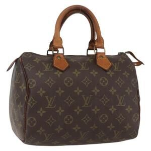 LOUIS VUITTON Monogram Speedy 25 Hand Bag M41528 LV Auth 158763